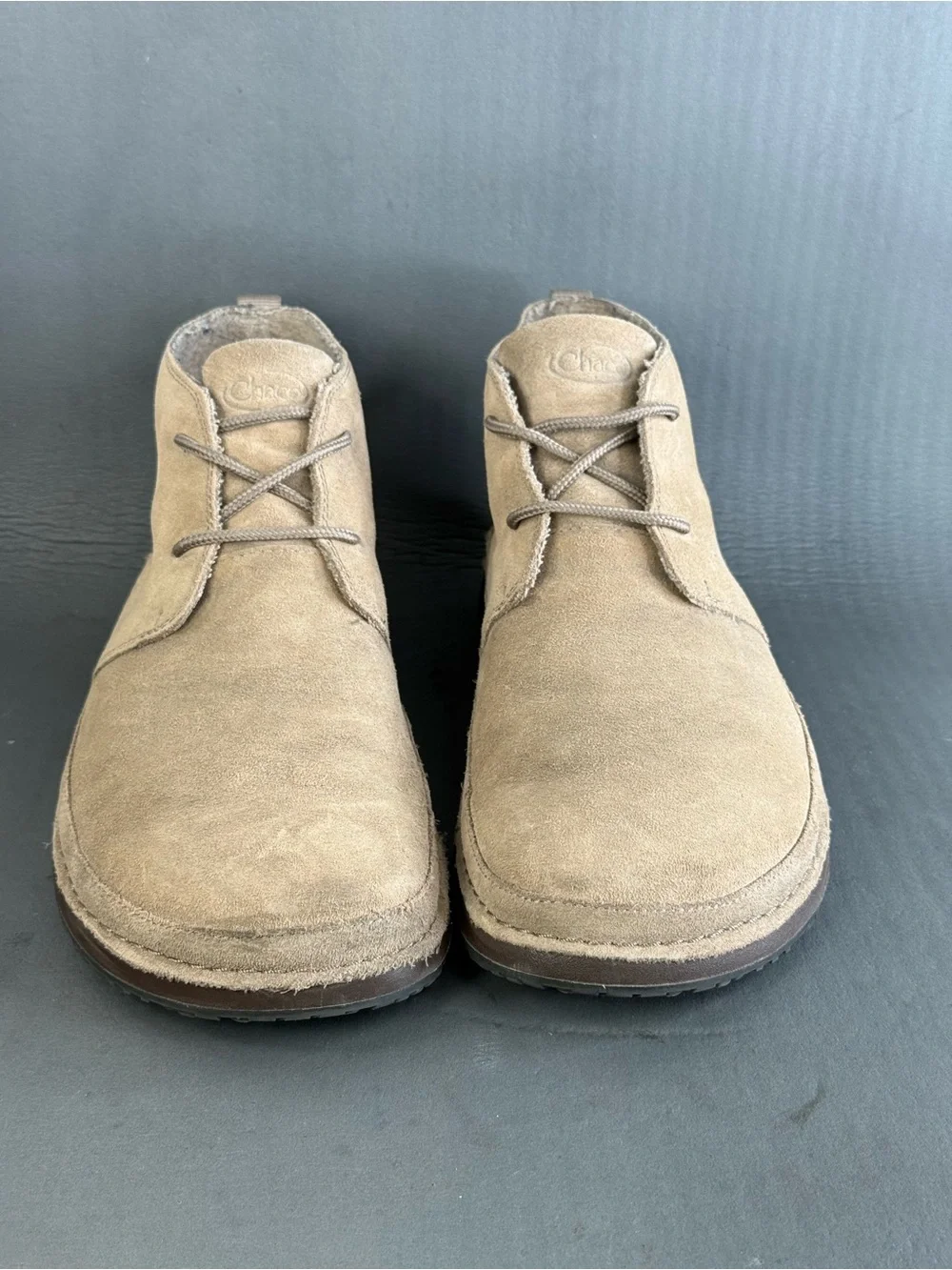 Men's Chaco Paonia Desert Chukka Boots shoes tan suede size 9